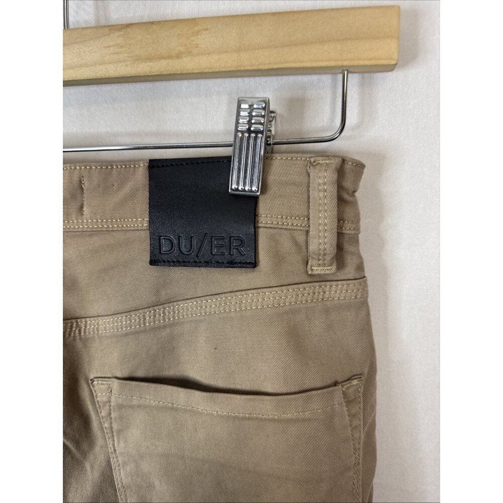DU/ER Duer T2X Slim‎ Fit Stretch Pants Men’s 30x32 Khaki Performance - Picture 5 of 10
